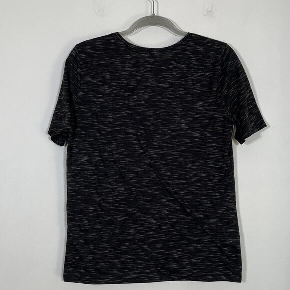 Loft Womens Beaded Short Sleeve Heather Black T-Shirt Tee Sz Medium Preppy Twee - Picture 2 of 6